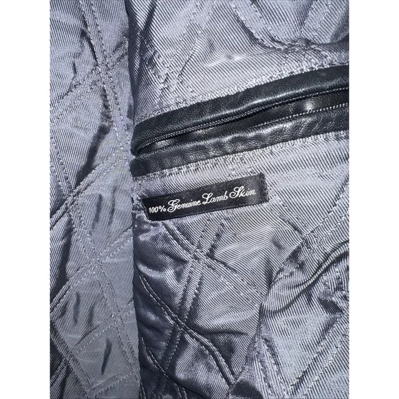 Vintage Murano 100% Lamb Skin Leather Jacket w/Quilted Lining.‎ Men's 2XL - Picture 5 of 7